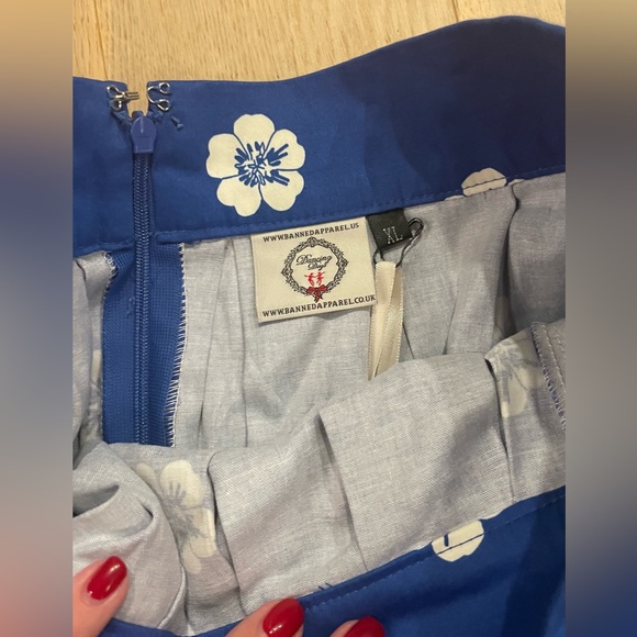 Modcloth Peach Pleated Dancing Days Circle Skirt - Picture 5 of 5